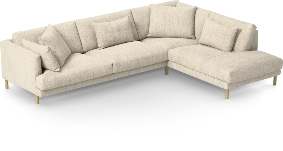 Harper - 3-sits soffa med divan höger - Beige