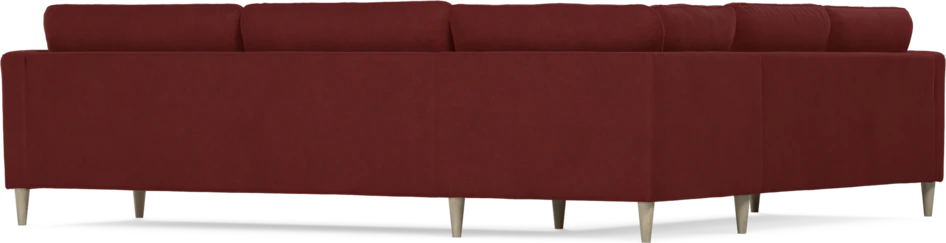 Bridge - Hörnsoffa, 2+3-sits - Röd