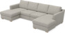 Friday - 2-sits soffa med två schäslonger - Beige