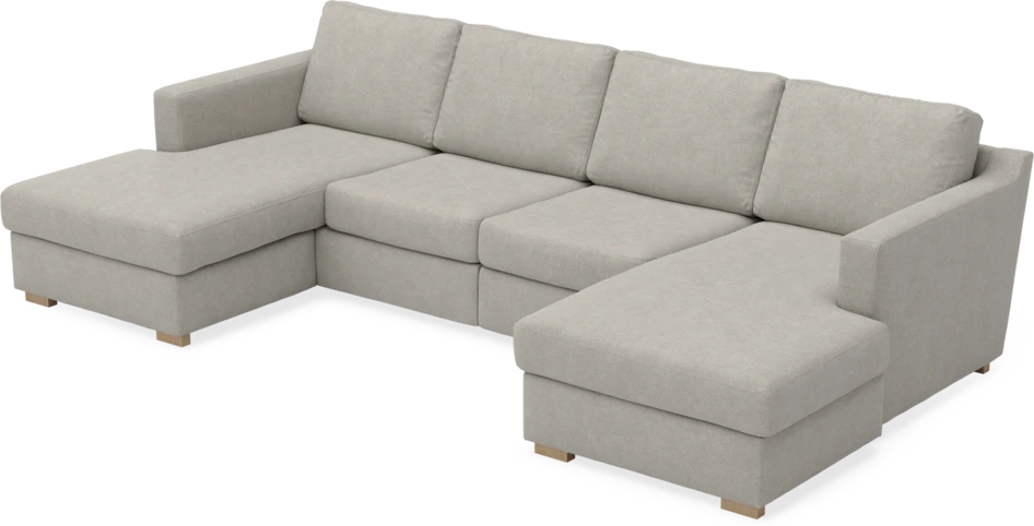 Friday - 2-sits soffa med två schäslonger - Beige