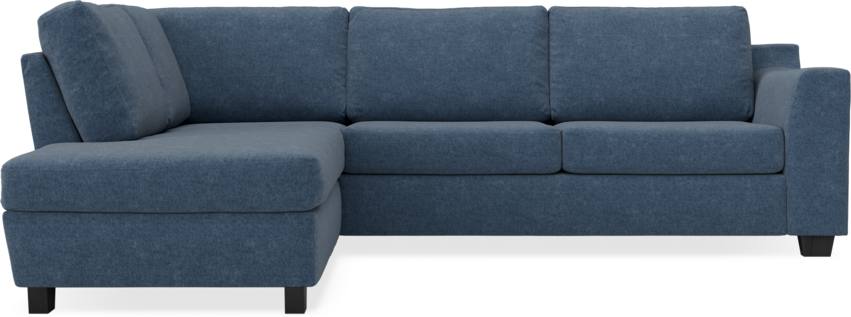Friday - 2,5-sits soffa med divan vänster - Blå