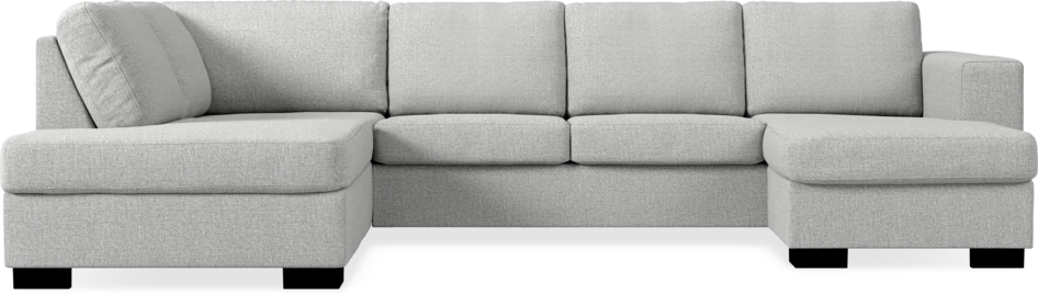 Nevada - 3-sits soffa med divan vänster och schäslong höger - Grå