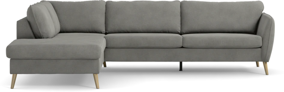 County - 2,5-sits soffa med divan vänster - Grå
