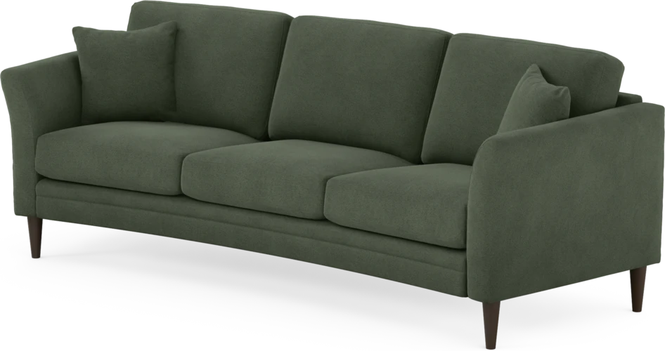 Eden - 3-sits soffa svängd - Grön