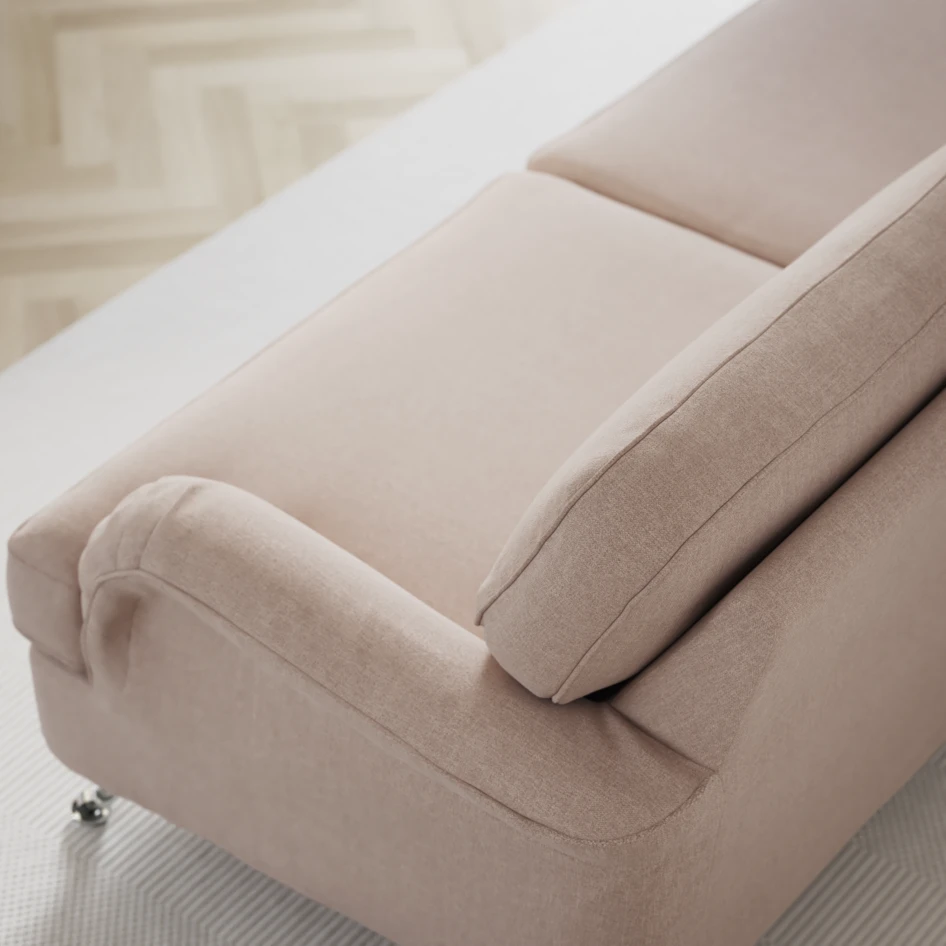 Oxford - 3-sits soffa svängd - Rosa