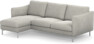 Madison Lux - 2-sits soffa med schäslong vänster - Grå