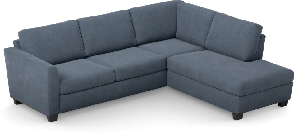 Friday - 2,5-sits soffa med divan höger - Blå