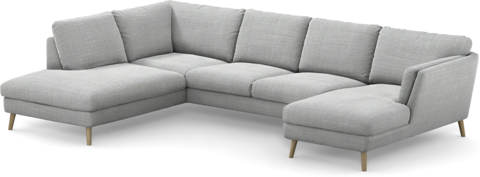 Madison - 2-sits soffa med divan vänster och schäslong höger - Grå