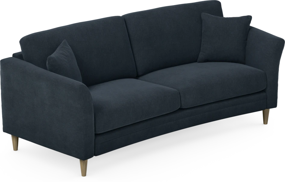 Eden - 2,5-sits soffa svängd - Blå