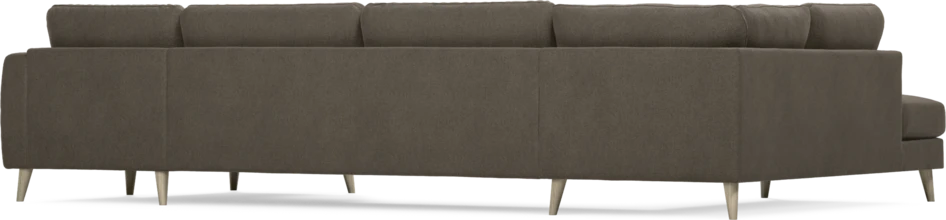 Bridge - 3-sits soffa med divan vänster och schäslong höger - Brun