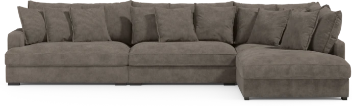 Rossi, 4-sits soffa med divan höger