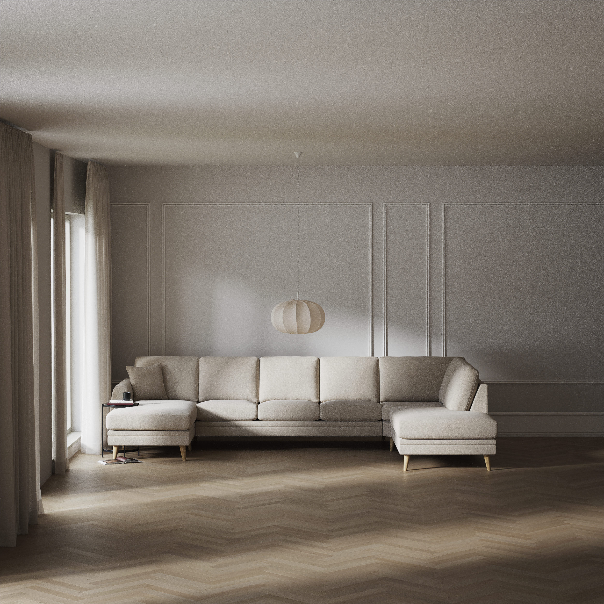 Eden - 3-sits soffa med schäslong vänster och divan höger - inspiration