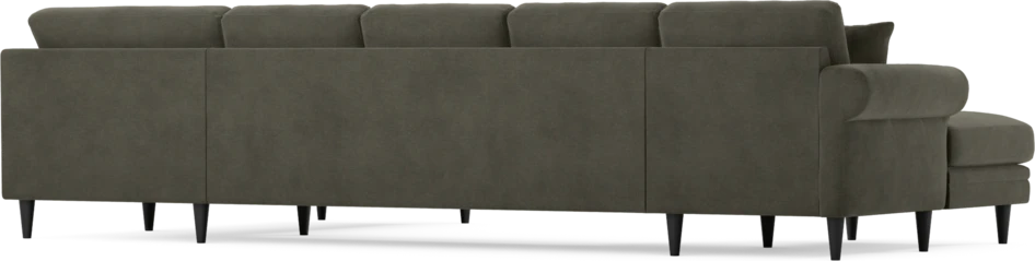Eden - 3-sits soffa med schäslong vänster och divan höger - Grå