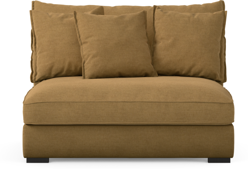 Rossi - 2-sits utan armstöd - Gul