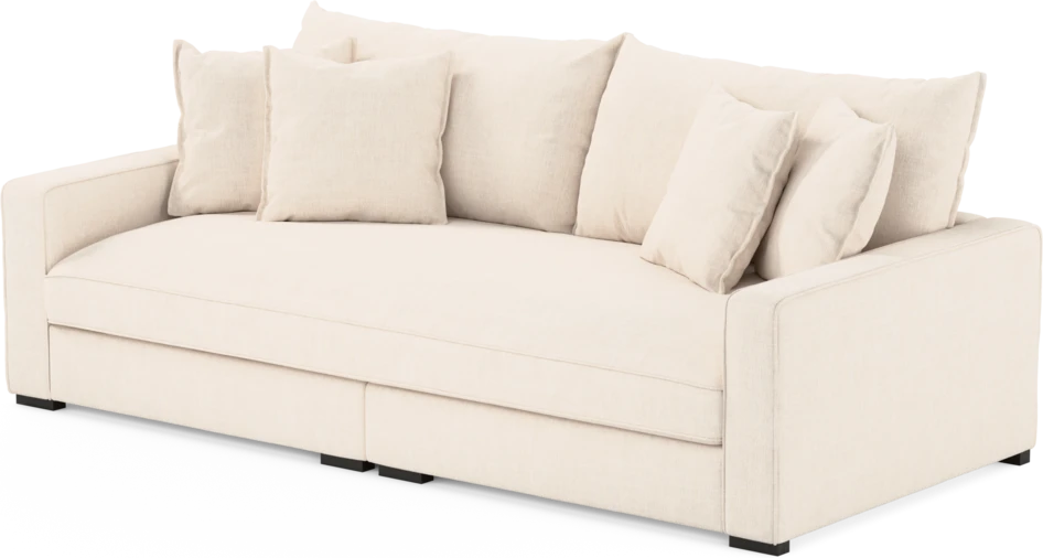 Rossi - 3-sits soffa, hel dyna - Vit