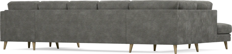 Eden - 3-sits soffa med divan vänster och schäslong höger - Grå