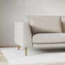 Willow - 3-sits soffa, hel dyna, fast klädsel - Beige