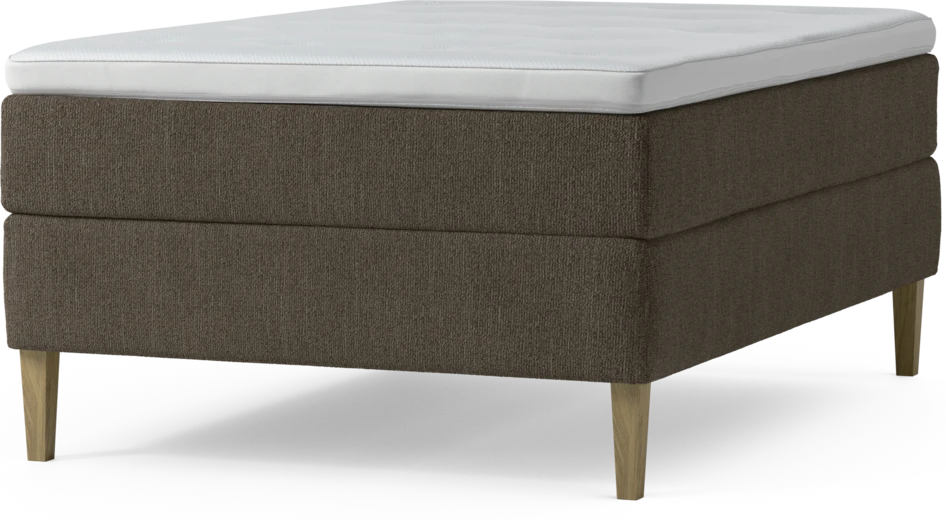 Delux Exclusive - Kontinentalsäng, enkelsäng 140 cm med bäddmadrass och sängben