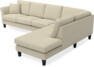Eden - 3-sits soffa med divan - Beige