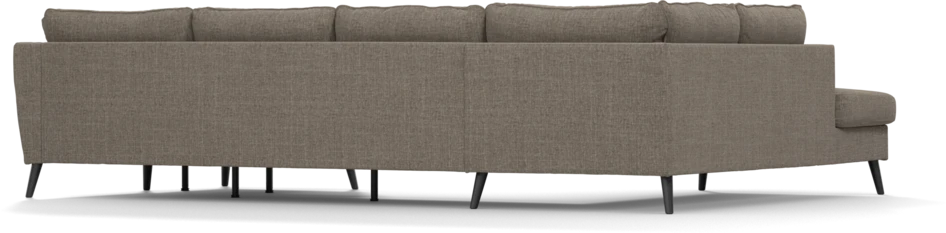 County - 3-sits soffa med divan vänster och schäslong höger - Brun