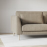 Willow - 3-sits soffa, hel dyna, fast klädsel - Beige