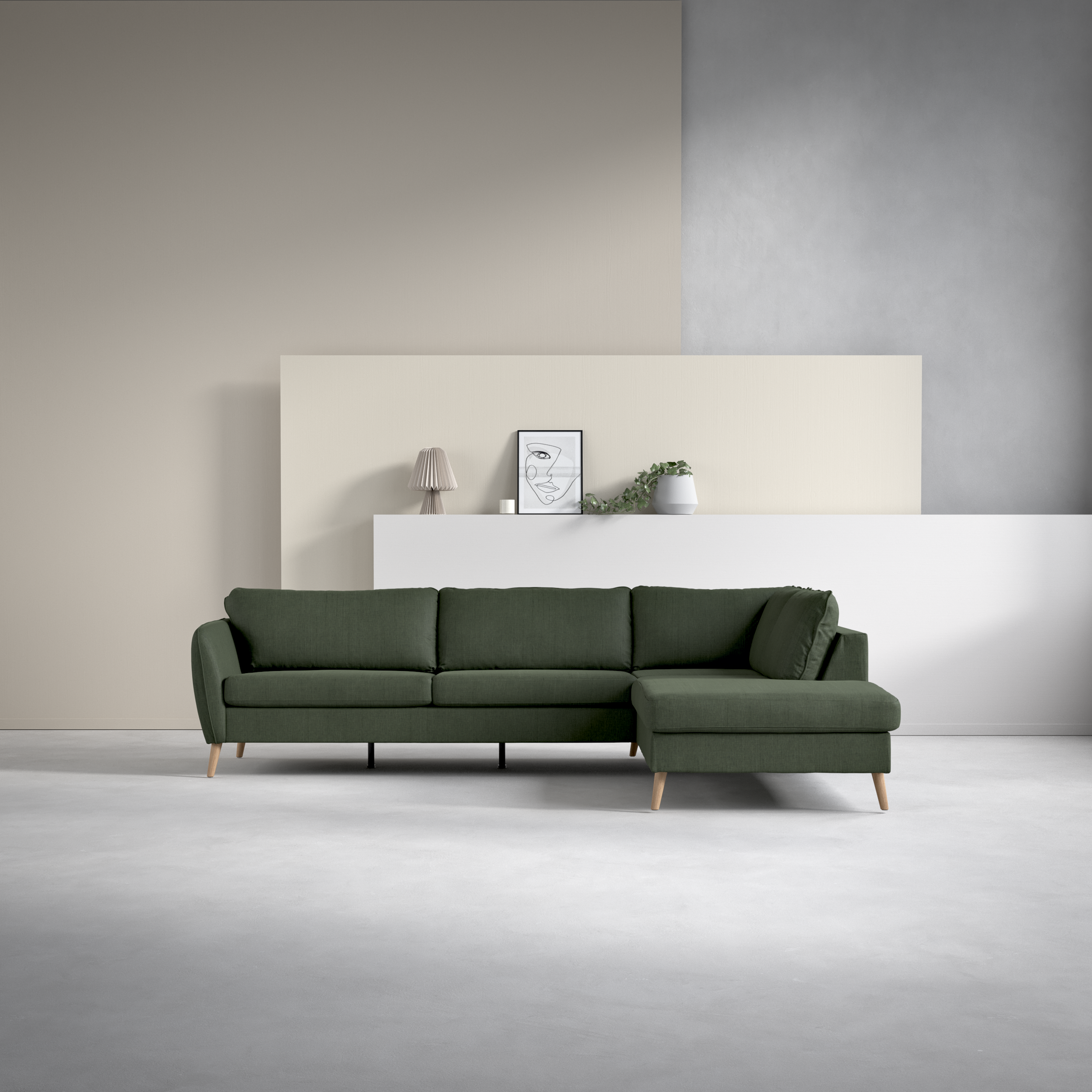 County - 2,5-sits soffa med divan höger - inspiration