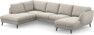 Madison Lux - 2-sits soffa med divan vänster och schäslong höger - Beige