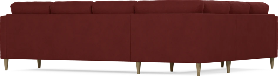 Eden - Hörnsoffa, 2+3-sits - Röd