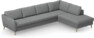 County - 3-sits soffa med divan höger - Grå