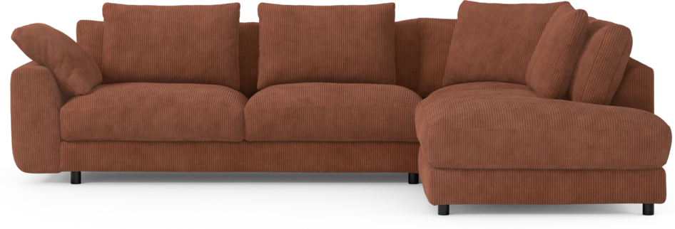 Amie - 3-sits med divan höger - Orange