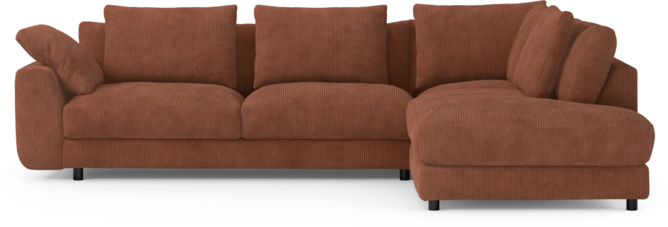 Amie - 3-sits med divan höger - Orange
