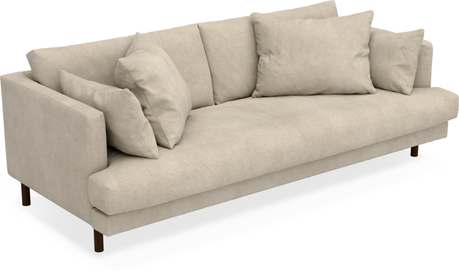Harper - 3-sits soffa, hel dyna - Beige