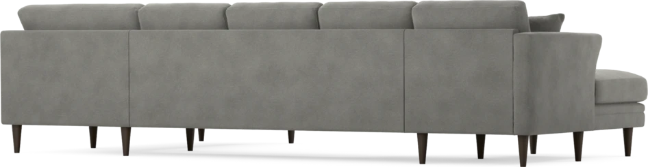 Eden - 3-sits soffa med schäslong vänster och divan höger - Grå