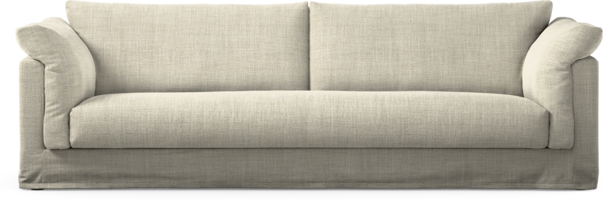 Cherrie - 4-sits soffa, hel dyna och kappa - Beige