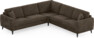 Eden - Hörnsoffa, 2,5+2,5-sits - Brun