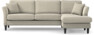 Eden - 2,5-sits soffa med schäslong - Beige