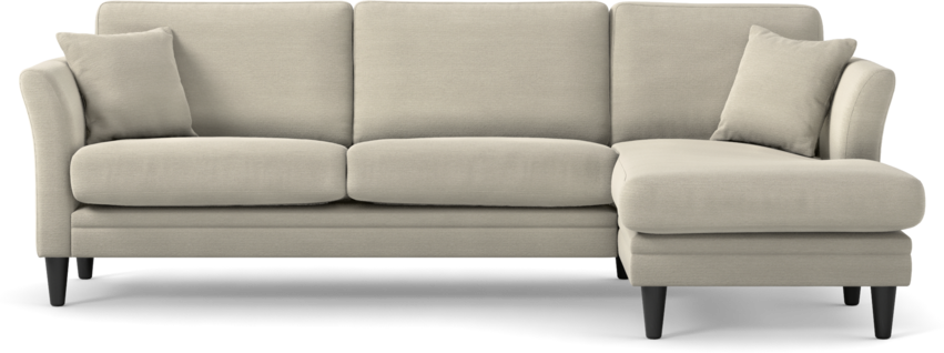 Eden - 2,5-sits soffa med schäslong - Beige