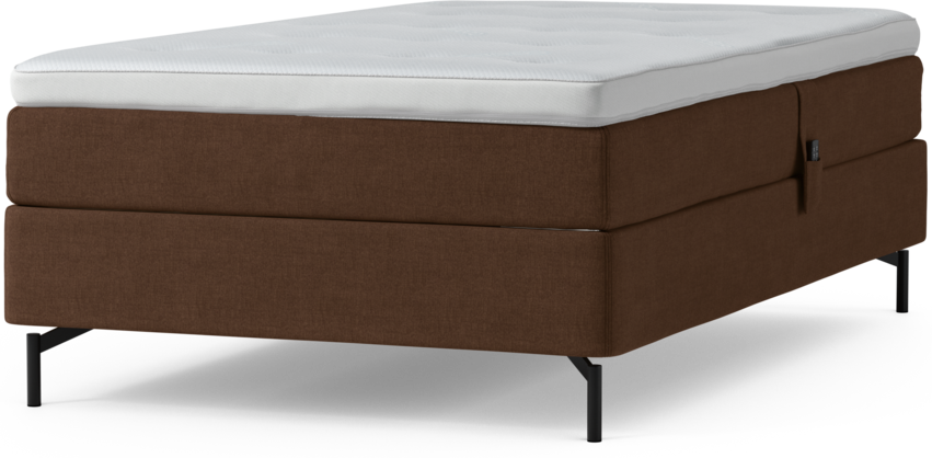 Delux Sense - Ställbar säng, enkelsäng med bäddmadrass och sängben