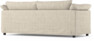 Cherrie - 2,5-sits soffa, hel dyna och kappa - Beige