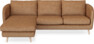 Madison Lux - 2-sits soffa med schäslong vänster - Orange