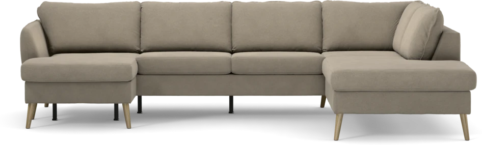 County - 3-sits soffa med schäslong vänster och divan höger - Beige