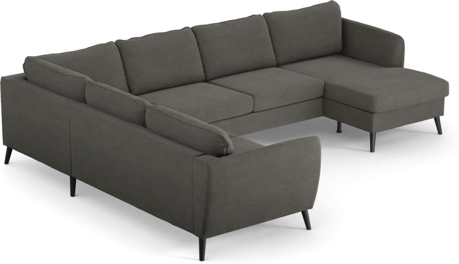 County - Hörnsoffa, 2+3-sits med schäslong höger - Grå
