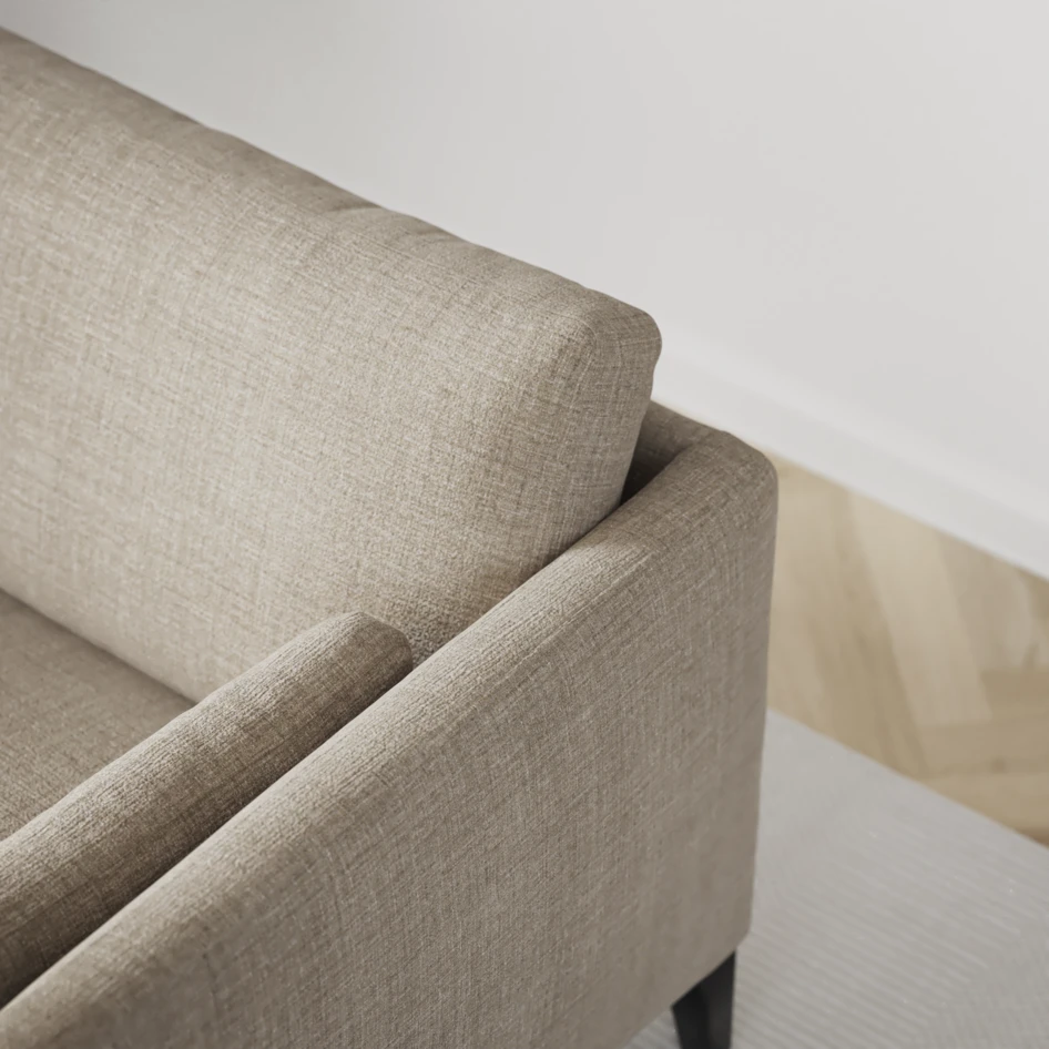 Winston - 3-sits soffa med divan vänster - Beige