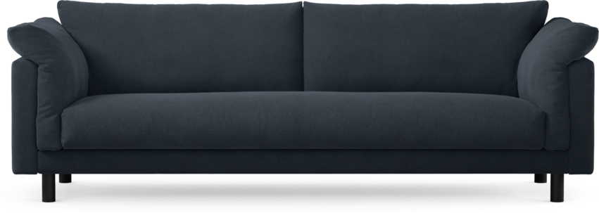 Cherrie - 4-sits soffa, hel dyna, fast klädsel - Blå