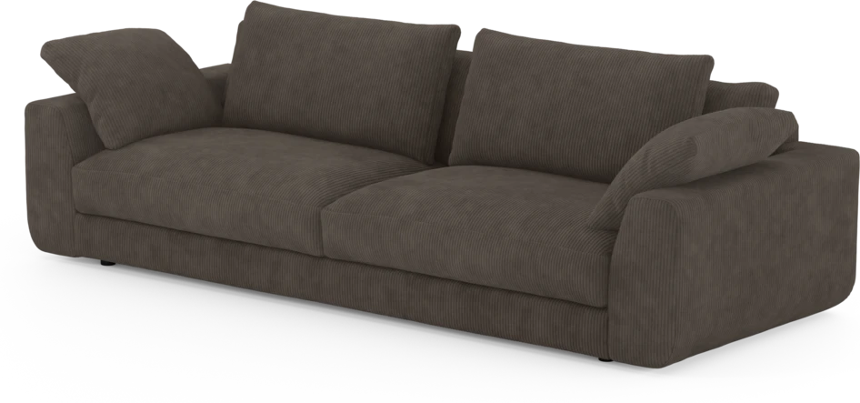 Amie - 4-sits soffa - Brun