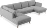 Madison Lux - 2-sits soffa med divan vänster och schäslong höger - Grå