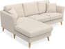 Eden - 2-sits soffa med schäslong - Beige