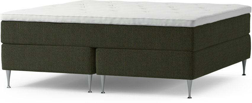 Delux Exclusive - Kontinentalsäng, dubbelsäng med bäddmadrass och sängben