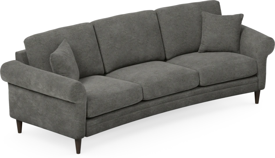 Eden - 3-sits soffa svängd - Grå