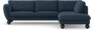 Madison Lux - 3-sits soffa med divan höger - Blå